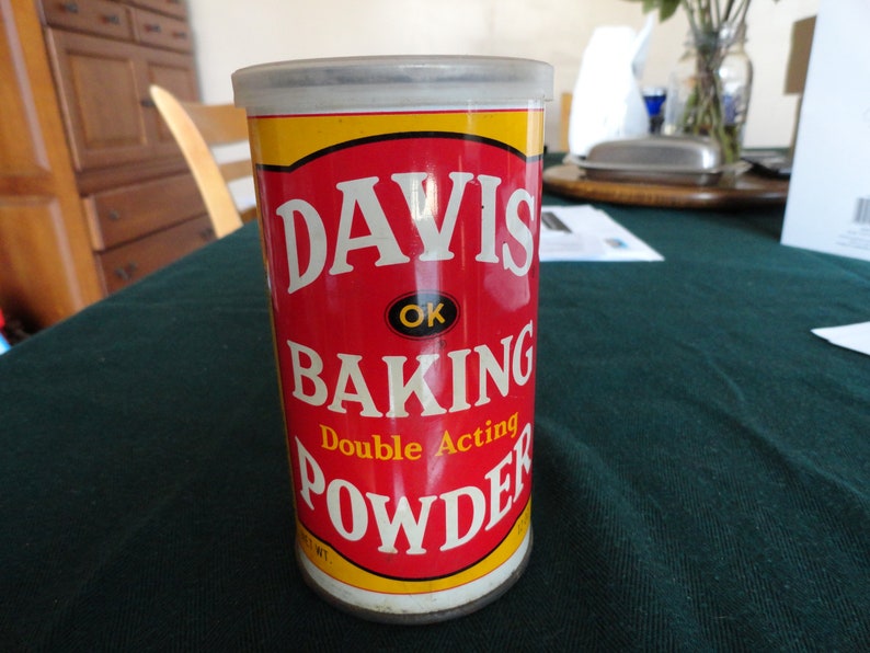 Vintage 1960s to 1970s Metal Davis Baking Double Acting Powder Etsy