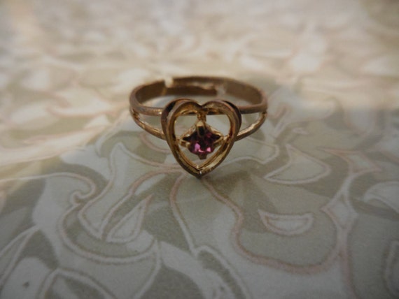Vintage children's deals birthstone rings