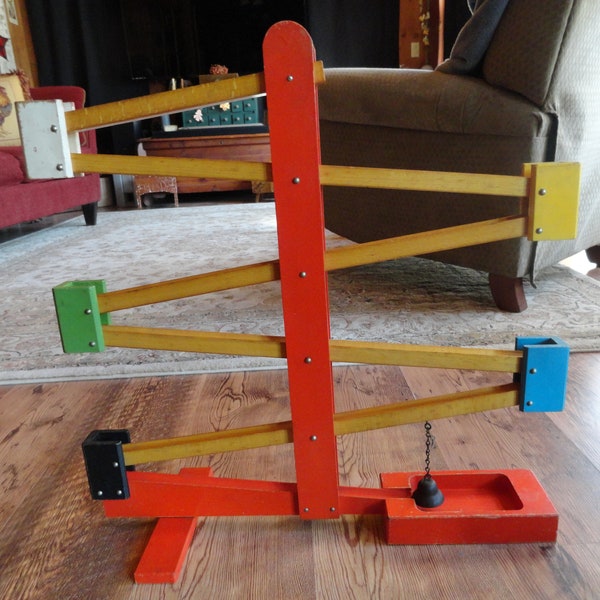 Wooden Marble Run Etsy