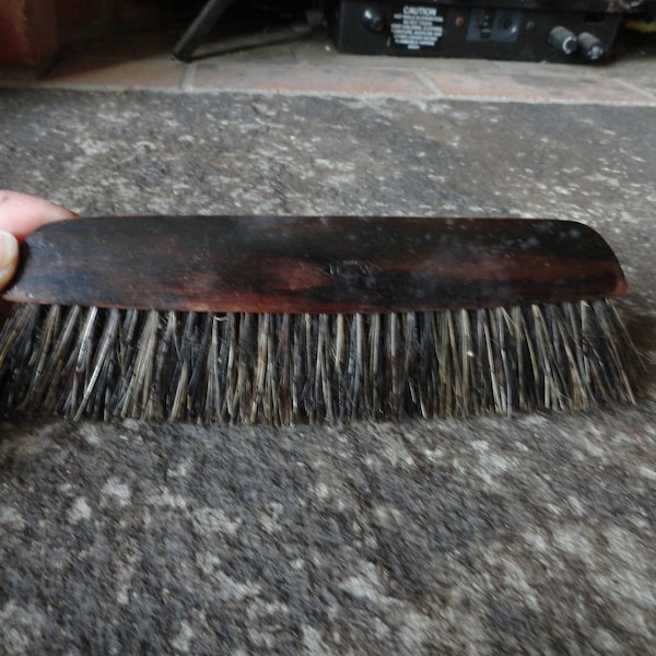 Vintage Nippon Wooden Clothes Brush Man's Suit Brush Real Ebony Wood Nippon 1910s 1920s Clothes Brush Dark Brown Men's Accessory