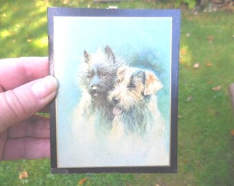 Vintage Terrier Dog Wall Decor, Small, 1930s-40s
