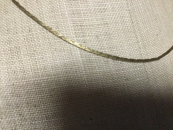 Vintage Women's Cobra Chain Necklace Gold Tone NO… - image 2