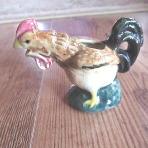 Vintage Miniature Rooster Pitcher, Small, Japan, 1950s-60s