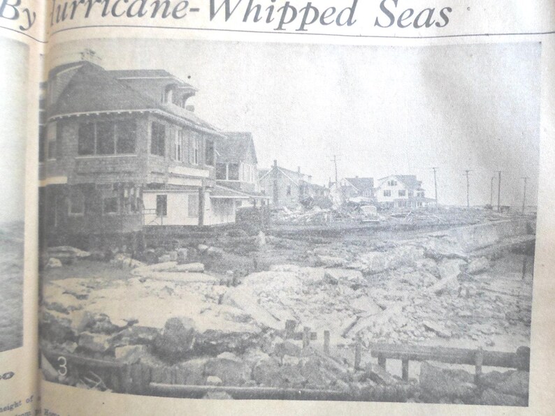 Vintage 1938 New England Flood Newspaper, Conn. image 4