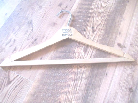 Vintage Nagel Wooden Clothes Hanger, Roger Smith Hotels
