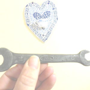 Vintage HM Honda Motorcycle Double Open Ended Wrench Kowa T-3 10 14 Retro Tool Manly Metal Mechanic Motorbike Mechanic 1980s
