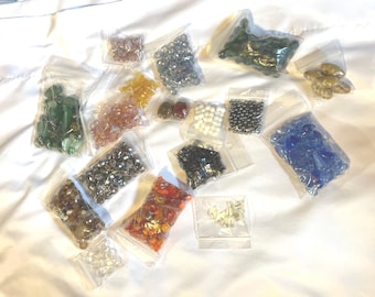 Mixed Glass Bead Lot of 1 lb., Multicolored, Beading, Jewelry Supplies