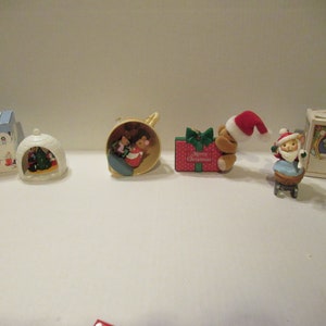 Vintage Avon Christmas Tree Ornament Some NIB Eskimos Penguin Mice in Cup Bear & Gift Melvin P. Merrymouse Plastic Retro NOS Choice 1980s