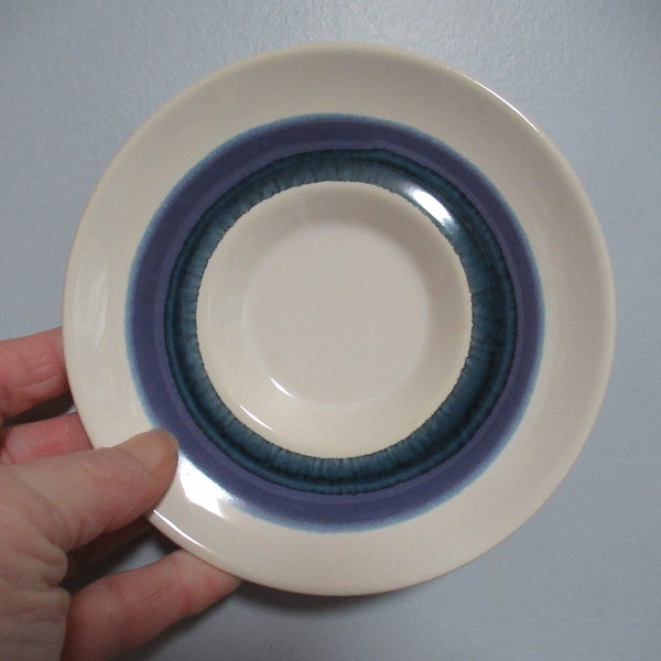 Vintage Franciscian Ware Moondance Pattern Saucer Plate Purple/Blue Earthenware 108-72 Oven Safe/Color Fast Replacement/Use/Repurpose 1970s