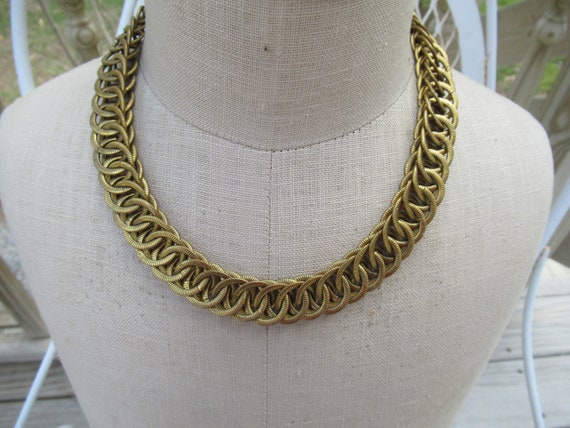 Vintage Women's Chunky Large Linked Chain Necklac… - image 1