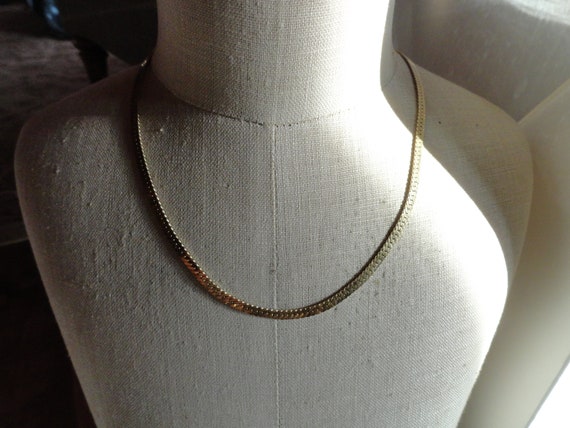 Vintage Women's Crown Trifari Chain Necklace Gold… - image 2