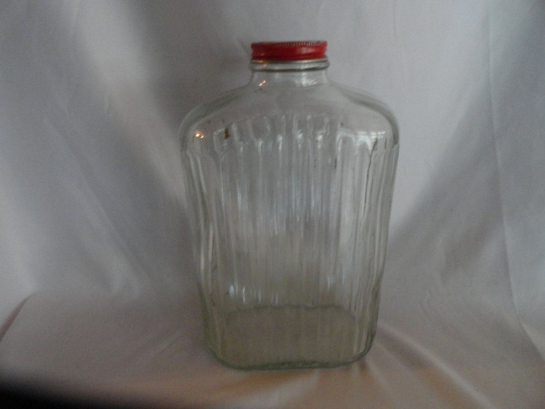 Vintage Anchor Hocking Refrigerator Water Bottle Depression 1930s 1940s ...