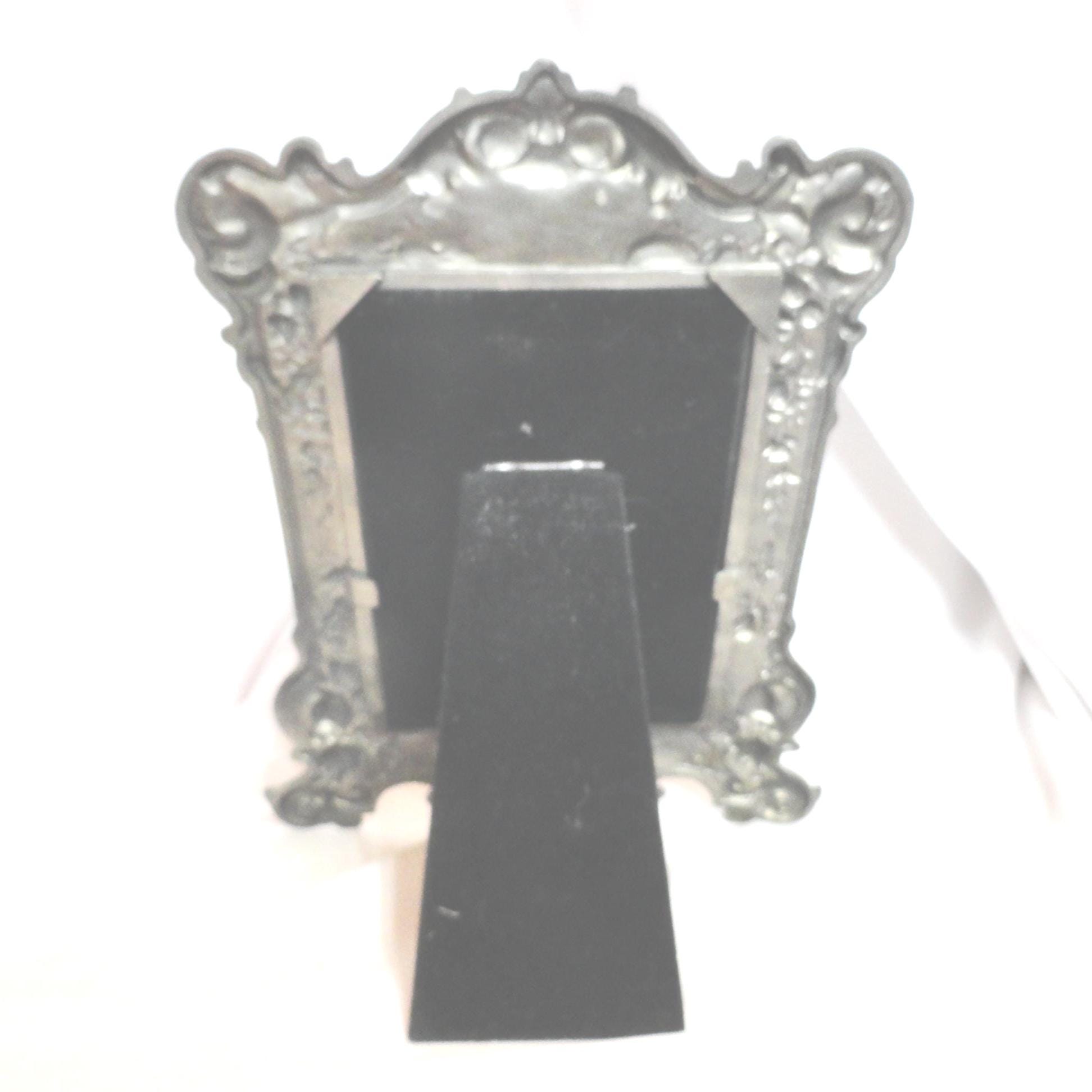 Vintage Kirk Stieff Pewter Picture Frame, Embossed Floral Design