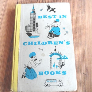 Vintage Best in Children&#39;s Books Kid&#39;s Book Collectible Child’s Bedtime Stories 1950s Daniel Boone