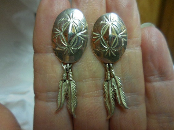 Vintage Women's Sterling Silver Oval Concho Style… - image 5