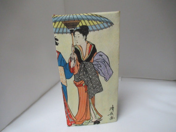 Vintage Women's Asian Inspire Cloth Fabric Wallet… - image 1