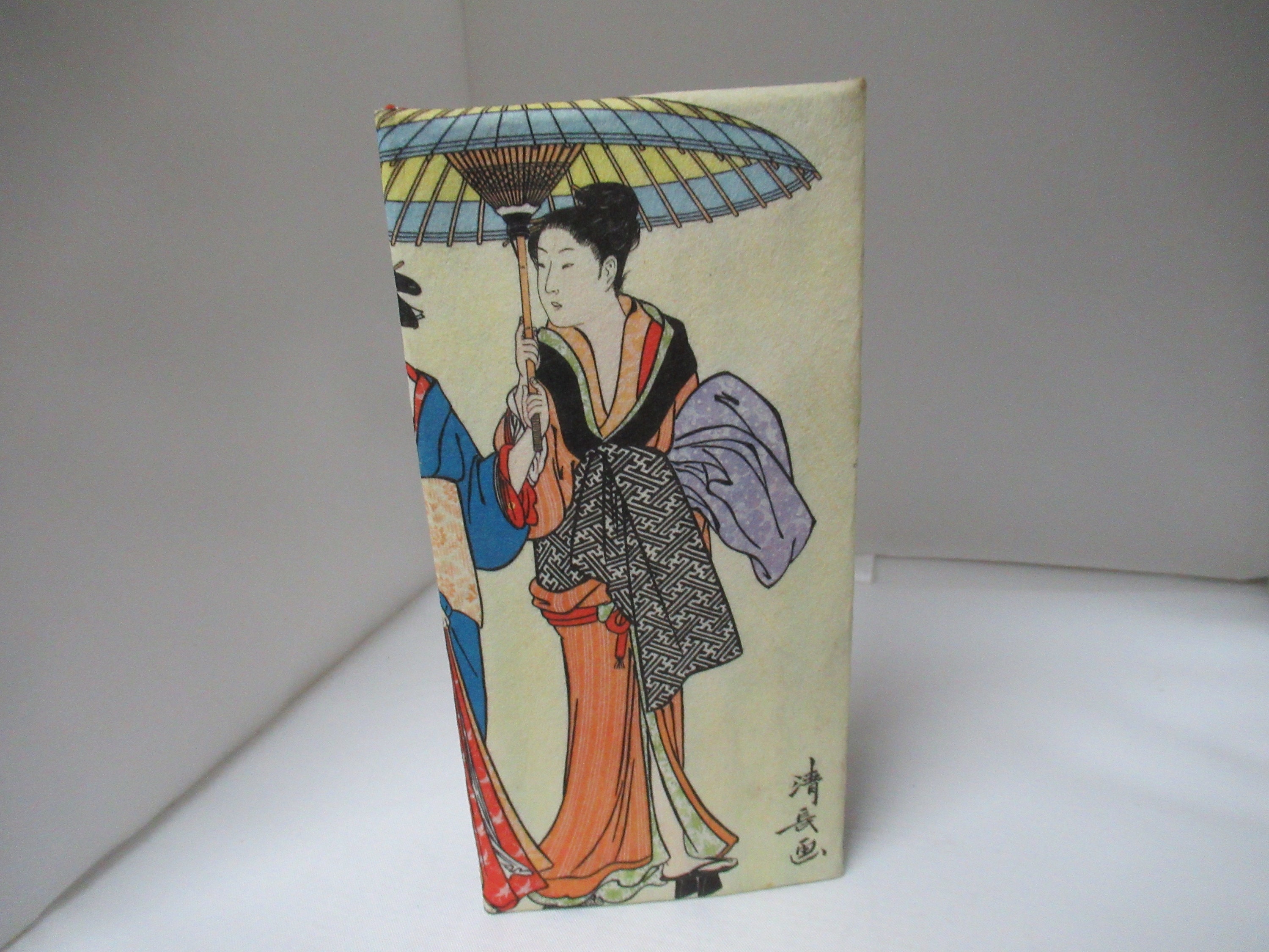 Japanese Kimono Name Card Holder - Vintage Fabric, Upcycled, RFID
