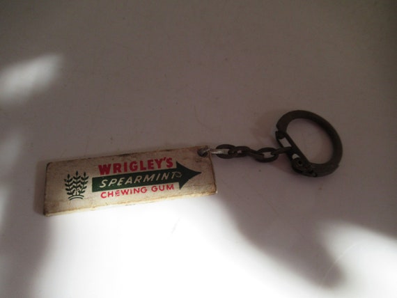 Vintage Wrigley's Spearmint Chewing Gum Keyring K… - image 3