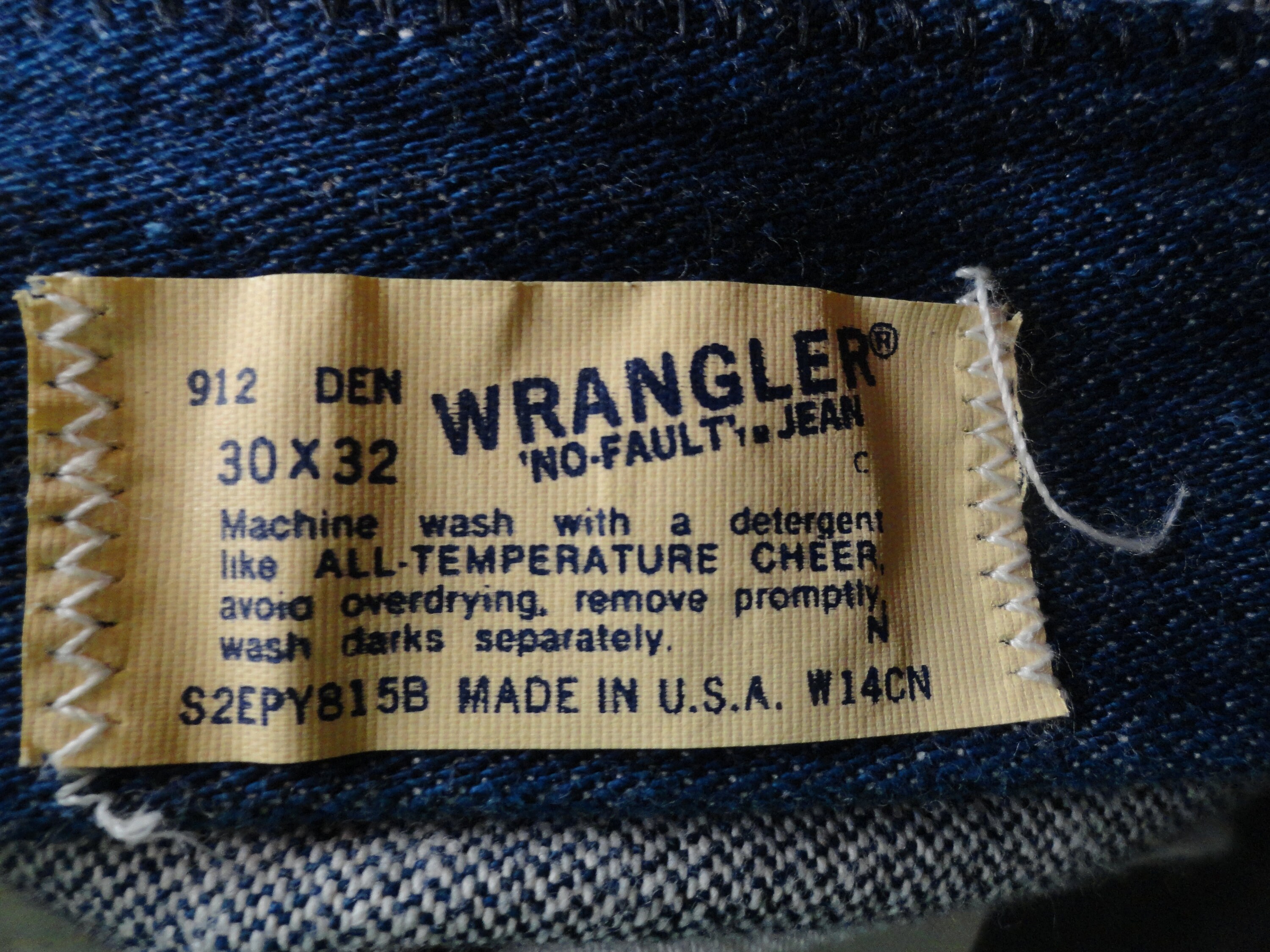 Vintage 1970s to 1980s Wrangler Jeans/pants/denim 912 DEN - Etsy Israel