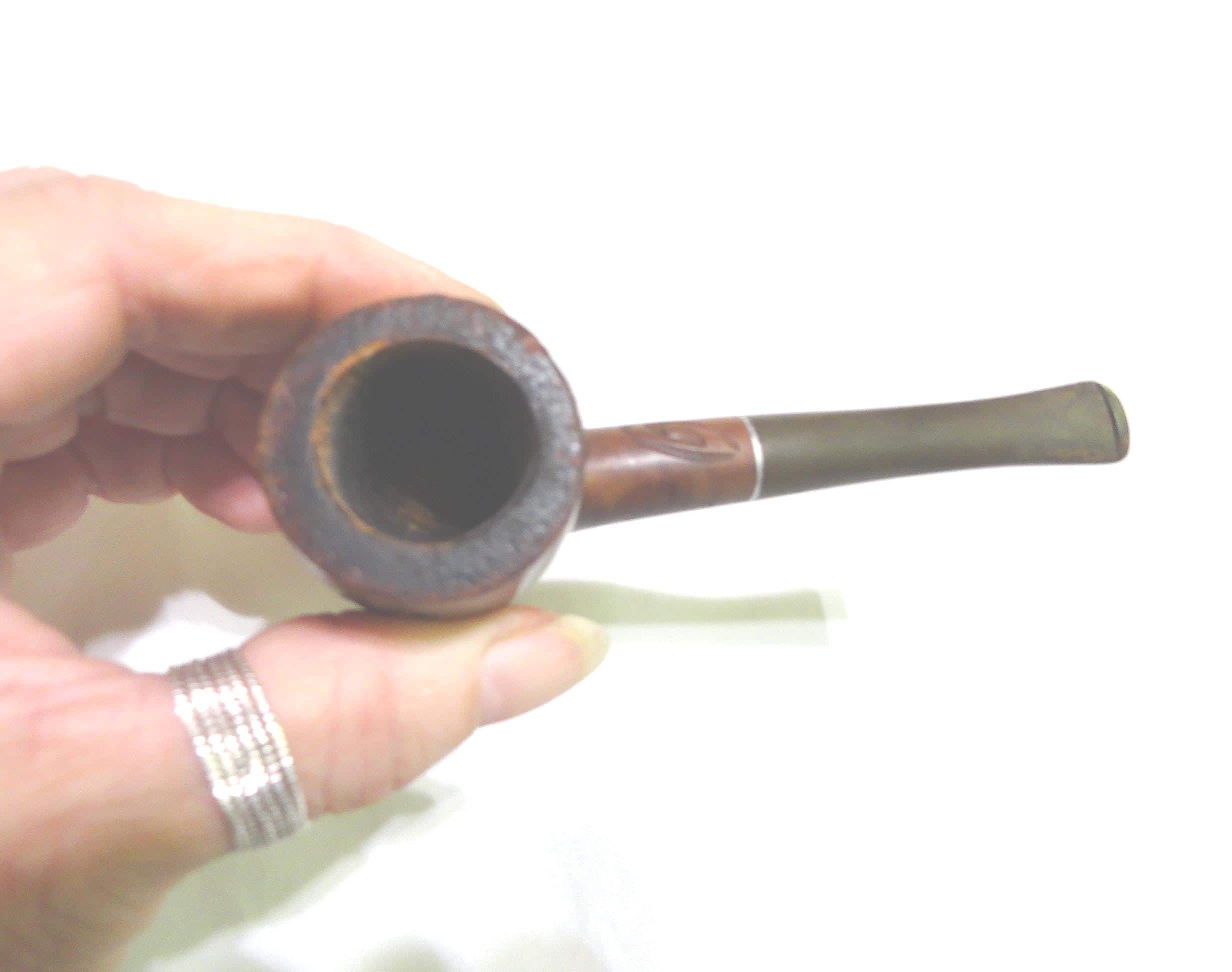 Vintage C.B. Perkins Tobacco Pipe, Imported Briar, Carved Smoking Pipe