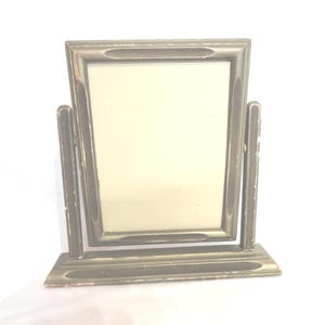 Vintage Wooden Swivel Picture Frame, Greenish Gold Wood, Art Deco, No Glass, Home Decor
