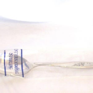 Vintage Sterling Serving Spoon, Rose Ballet Pattern, 1960s NOS, International Silver Co.