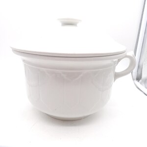 Antique Lidded Chamber Pot, C C Thompson Pottery, England, 1860s-1900s
