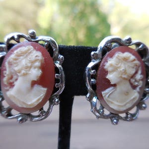 1960s Cameo Earrings - Etsy