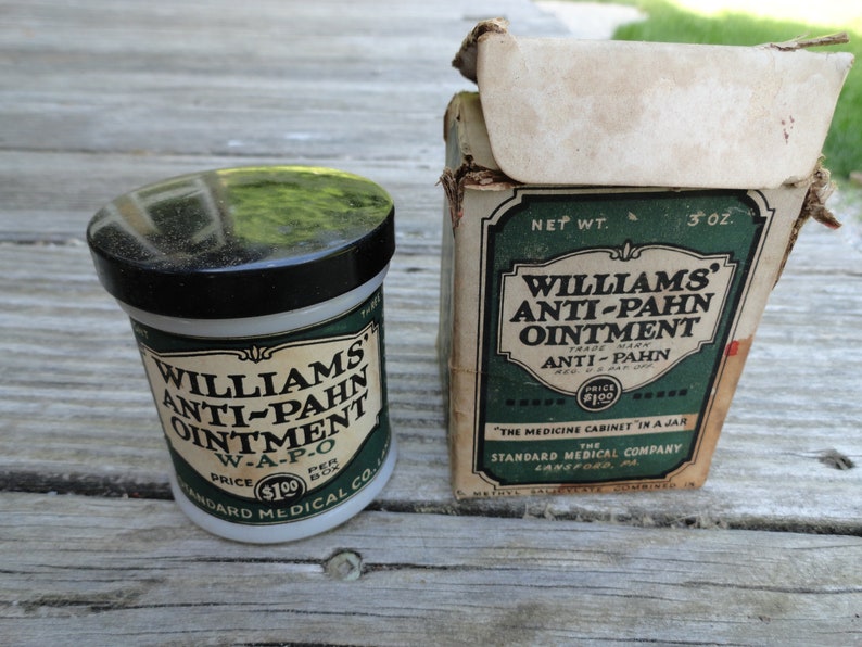 Vintage 1930s To 1940s Williams Anti Pahn Ointment Etsy