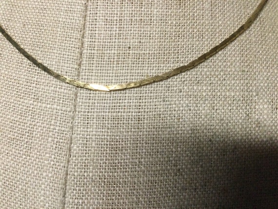 Vintage Women's Cobra Chain Necklace Gold Tone NO… - image 3
