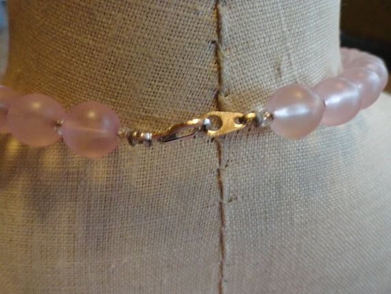 Vintage Women's Light Pink Single Strand Necklace… - image 8