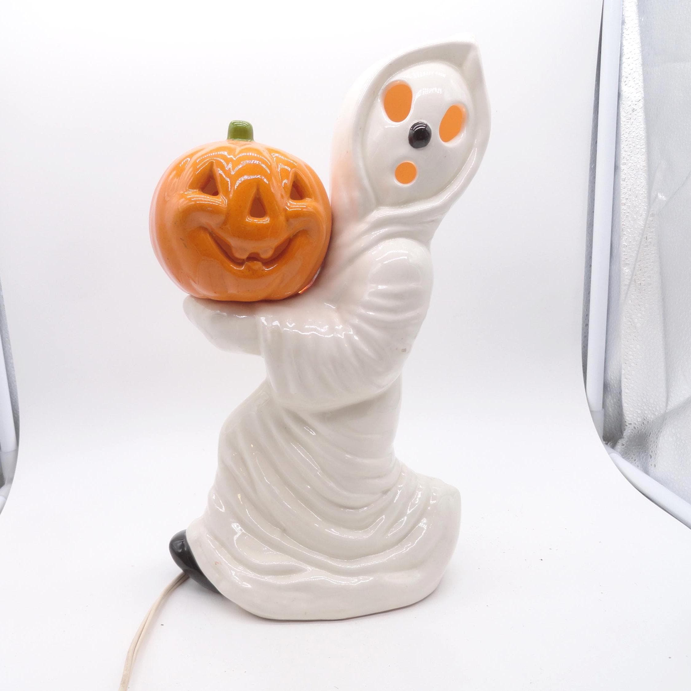 【かるび】矢入幸一　White Ghost Aroma Ornament Funny Ghost Middle Finger LED Lamp,halloween Cute Edgy Ghost