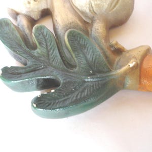 Vintage Chalkware Mushroom Wall Hanging, 1970s Kitchen Art, Choice immagine 3