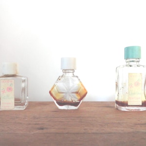 Vintage Avon Miniature Glass Perfume Bottle Cotillion Unknown Quaintance Perfume 1940s 1950s Choice Teeny Bottle Choice Display Collectible