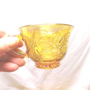 Vintage Indiana Glass Harvest Punch Bowl Set, Carnival Glass, No Ladle image 6