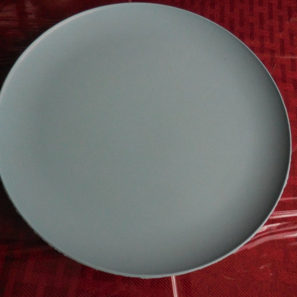 Vintage Melmac Robin's Egg Blue Salad Plate Melamine Dinnerware Round 1950s Retro Early Plastic