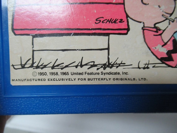 Snoopy Vintage Hinged Pencil Case / Box