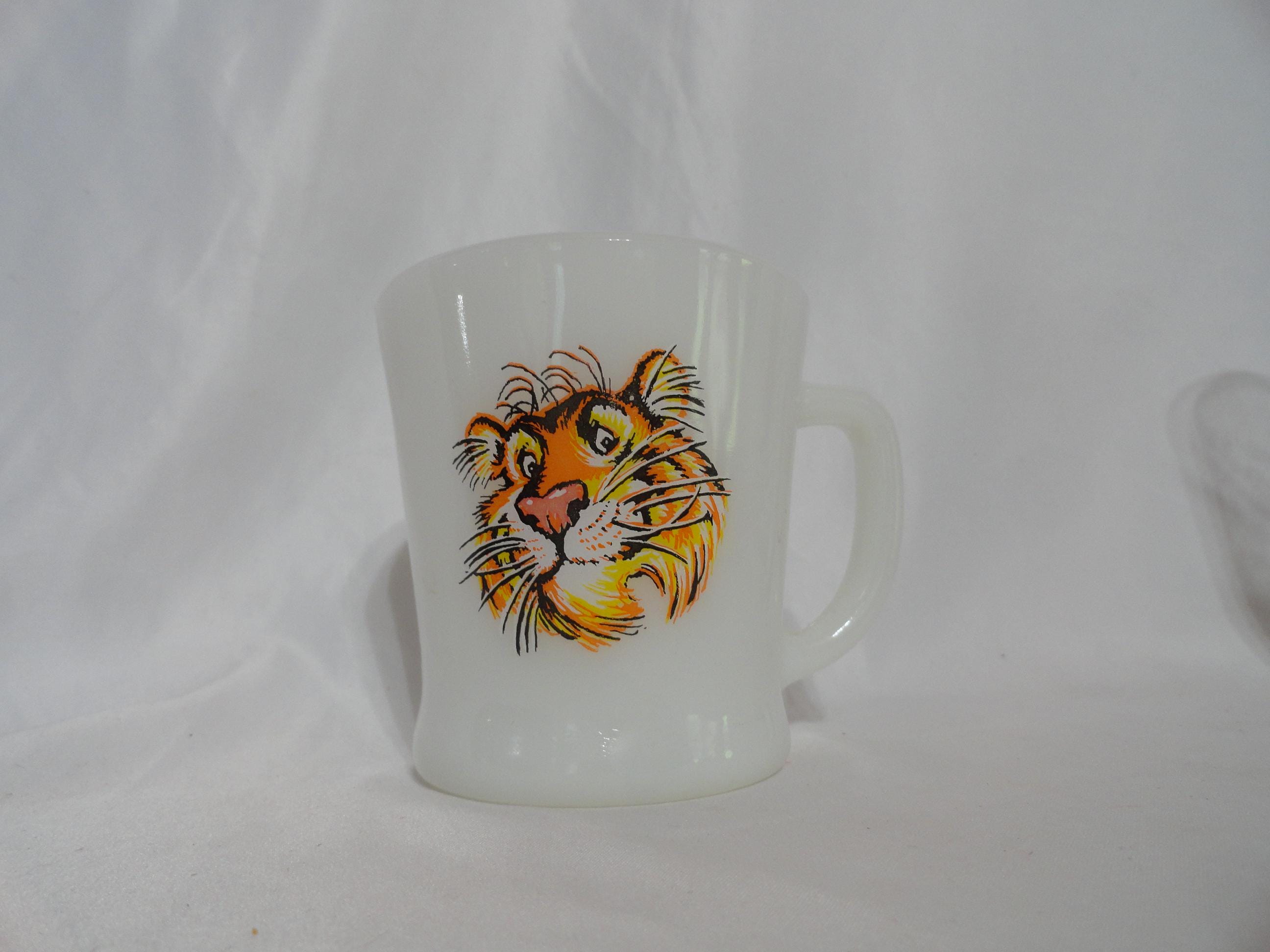 Vintage Fire-king Tiger Esso Mug or Bowl Choice Anchor