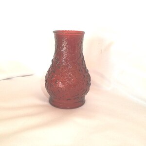 Vintage Red Glass Chimney with Bumps, Small, Candleholder,  Tea Light Holder, Replacement