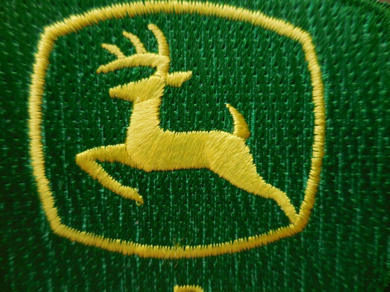 John Deere Sew On/Iron On Patch Small Green and Yellow Sewing Etsy