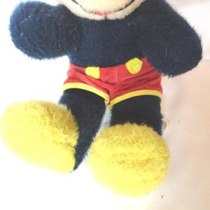 Vintage Mickey Mouse Plushy, Stuffed Toy, California Stuffed Toys, 1972-1974 image 4
