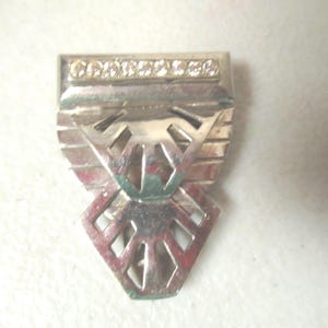 Vintage Rhinestone Fur Clip Dress Clip Silver Tone Art Deco Ladies Accessory Ladies Gift 1930s to 1950s