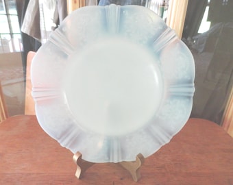 Vintage Macbeth Evens Glass Plate, American Sweetheart, Monax, 8" or 10", 1930s T