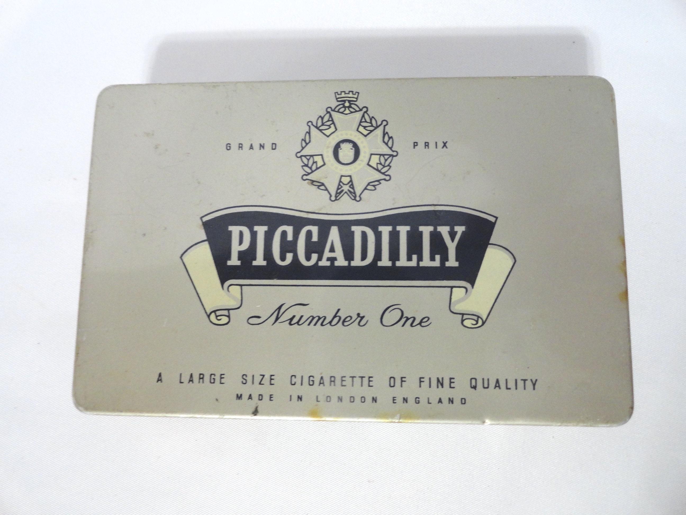Vintage Piccadilly Cigarette Tin Number One Made in England