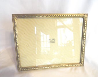 Vintage Gold Metal Picture Frame, Ornate Home Decor