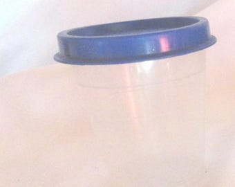 Vintage Tupperware Midget Tiny Condiment Holder Short Tall 1980s Snap Top Traveling Cup 101 or 1463