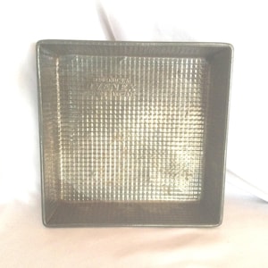 Vintage Ovenex Square Pan Ekco 600 Waffle Pattern Perfect Bakeware Choice Folded Sides