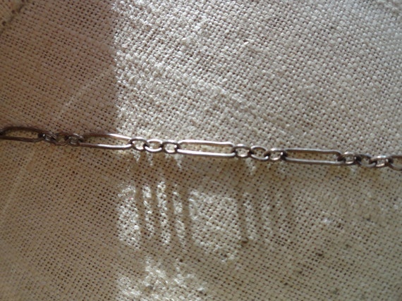 Vintage Women's Sterling Silver Necklace Squarish… - image 3