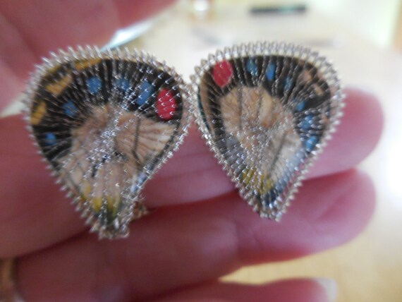 Vintage Women's German Butterfly Wing Clip on Ear… - image 3