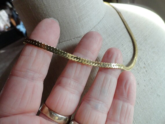 Vintage Women's Crown Trifari Chain Necklace Gold… - image 4